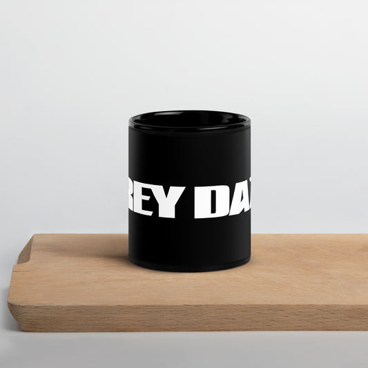 Grey Daze Logo Black Glossy Mug