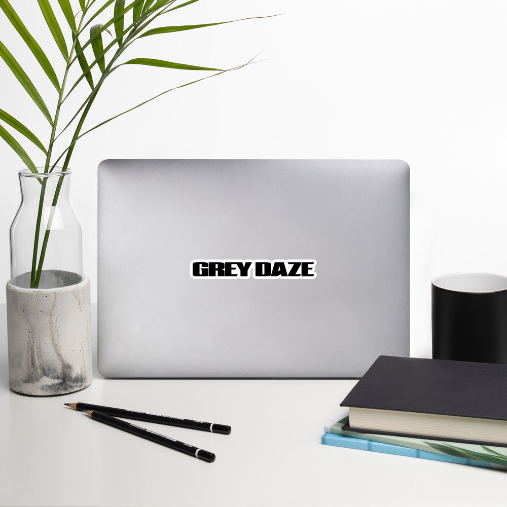Grey Daze Logo Black stickers
