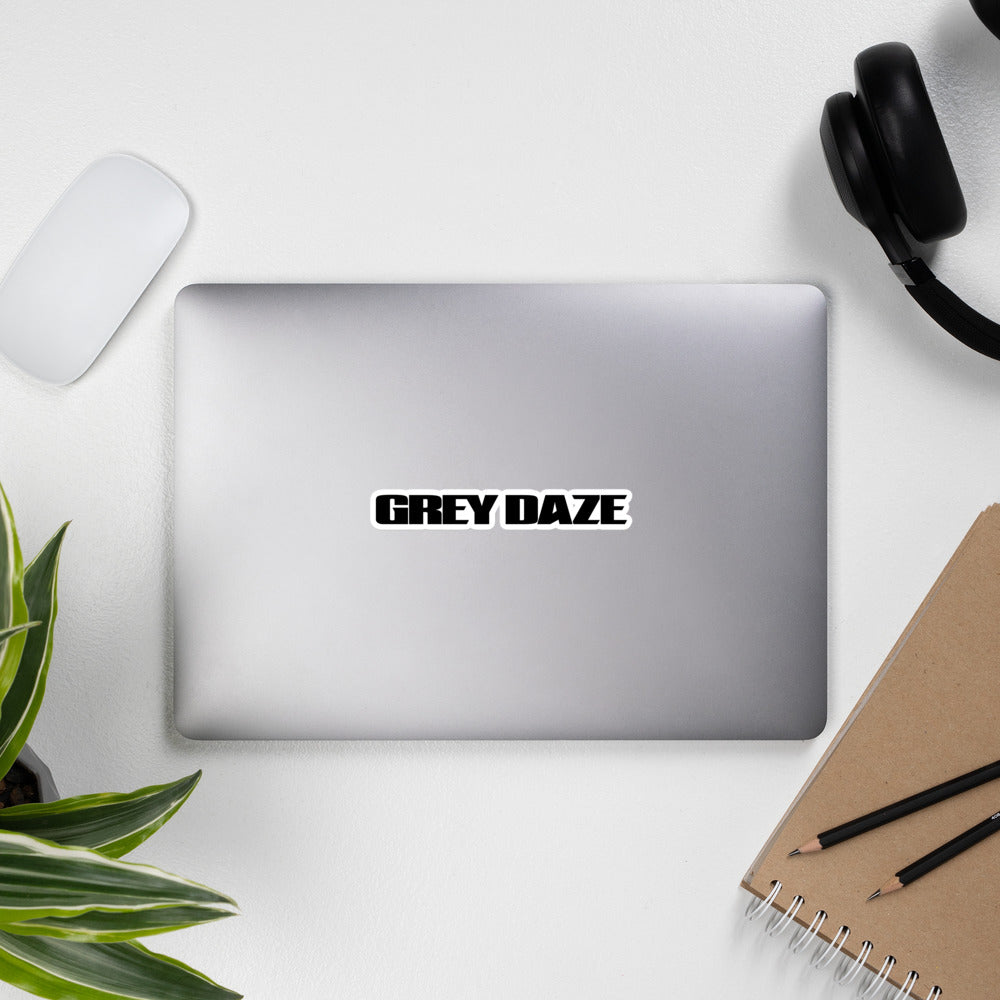 Grey Daze Logo Black stickers